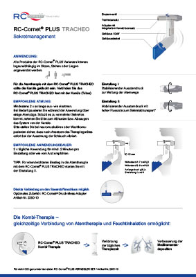 Kurzanleitung RC-Cornet® PLUS TRACHEO