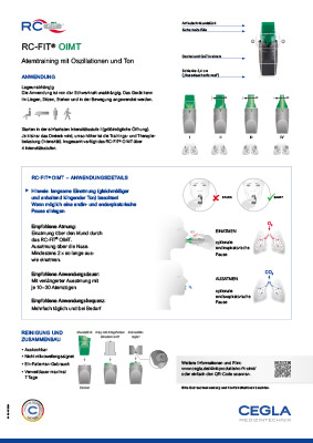 Kurzanleitung RC-FIT® OIMT